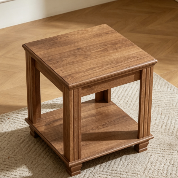 Brown Farmhouse End Table